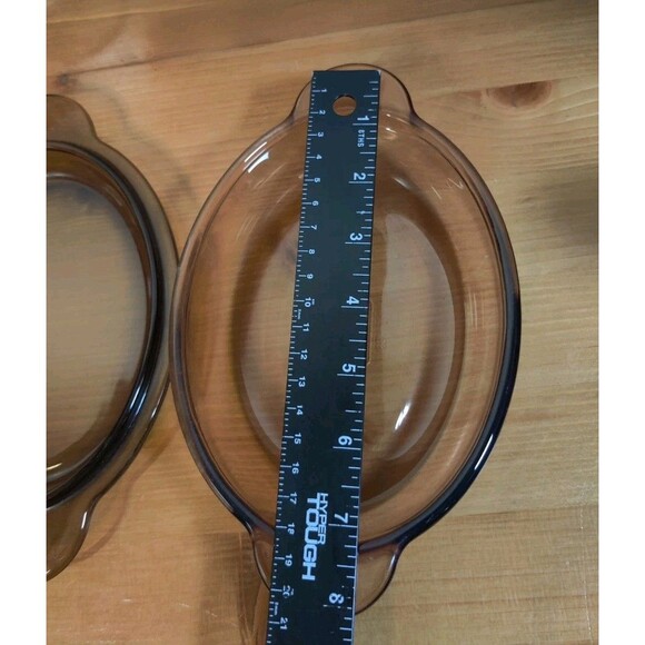 Vision Pyrex Cookware Amber Mini Oval Casserole Dish With Dome Lid V14B USA - Picture 7 of 7